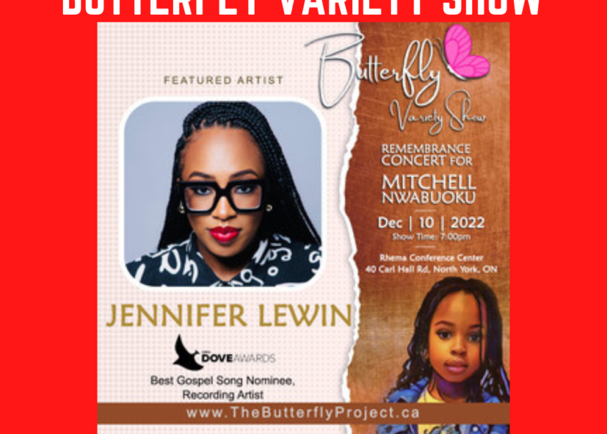 Intv w Jennifer Lewin on performing at the BUTTERFLY Variety Show Honouring Mitchell Nwabuoku