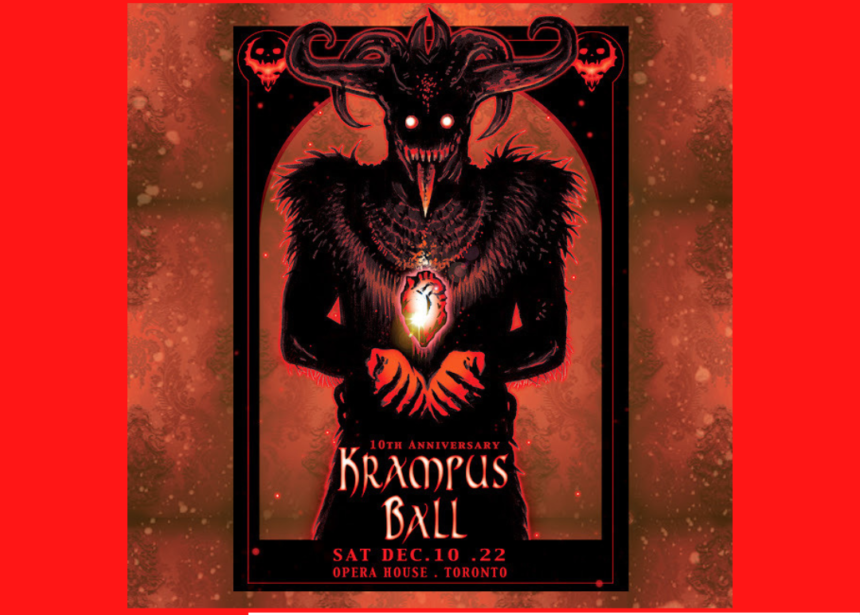 INTV W JAMES FISHER ON HOLIDAY EVENT 10th ANNUAL  KRAMPUS BALL TORONTO AT OPERA HOUSE