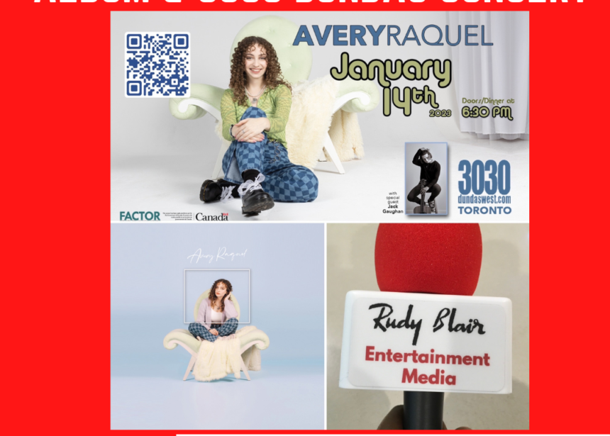 Intv w Billboard Charting Singer,Songwriter Avery Raquel on Self Titled Album & 3030 Dundas Concert