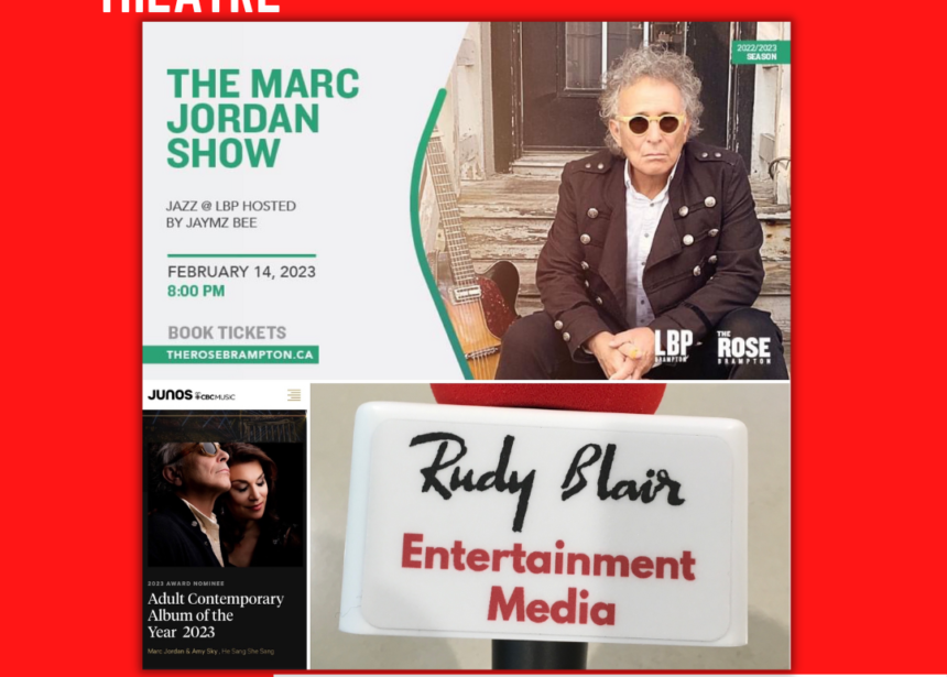 Intv w 2023 Juno Award Nominee Marc Jordan on Valentines Day Concert at Lester B Pearson Theatre