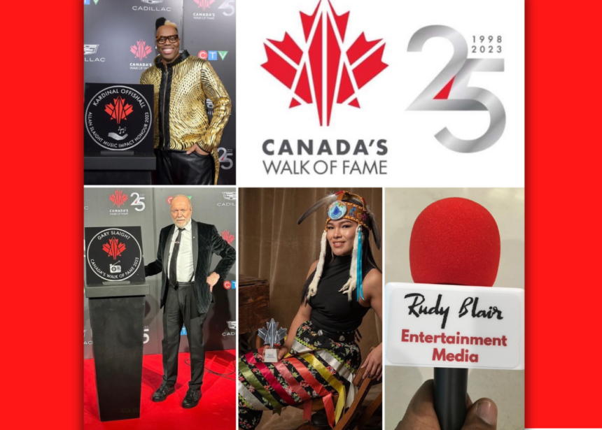 Intv w Kardinal Offishall, Autumn Peltier & Gary Slaight at the 2023 Canada’s Walk of Fame 25th Anniversary CelebrationIn