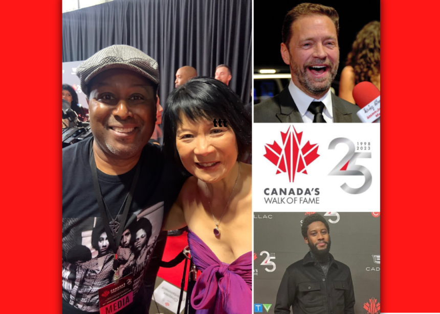 Intv w Jason Priestley, Mayor Olivia Chow & Clerel at the 2023 Canada’s Walk of Fame 25