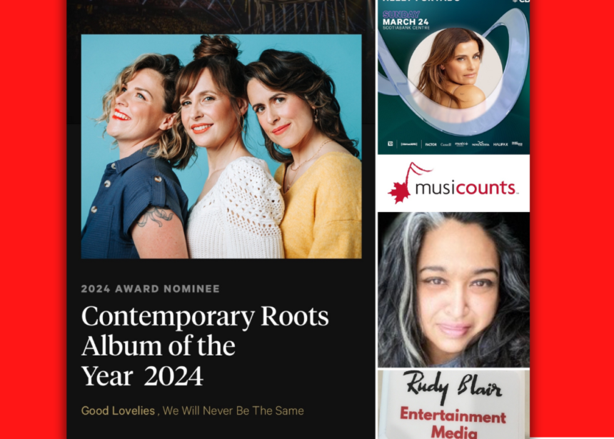 Intv w Juno Nominees Good Lovelies & 2024 MusiCounts Teacher of the Year Award Nominee Zeda Ali