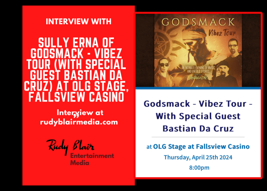 Intv w Sully Erna of Grammy nominated group Godsmack on OLG Stage, Fallsview Casino Concert