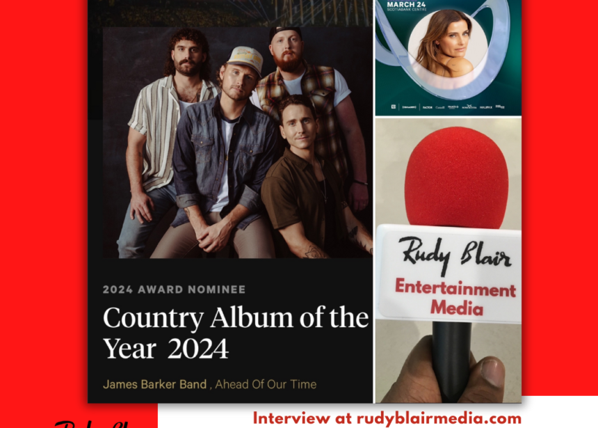 Intv w Nominee James Barker of James Barker Band on 2024 Juno Awards for Country Album of the Year