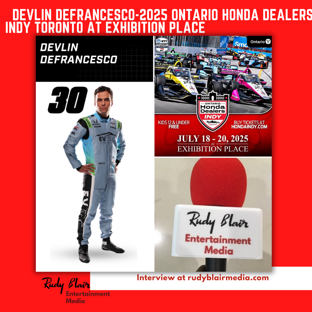 Intv w Canadian & Toronto Native Driver Devlin DeFrancesco On 2025 Ontario Honda Dealers Indy Toronto At Exhibition Place Intv w Canadian & Toronto Native Driver Devlin DeFrancesco On 2025 Ontario Honda Dealers Indy Toronto At Exhibition Place