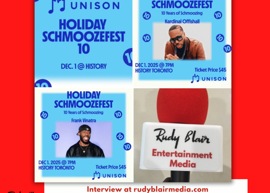 Intv w Alex Johnson On Unison Holiday Event 10th Anniversary Schmoozefest 2025 At History Toronto